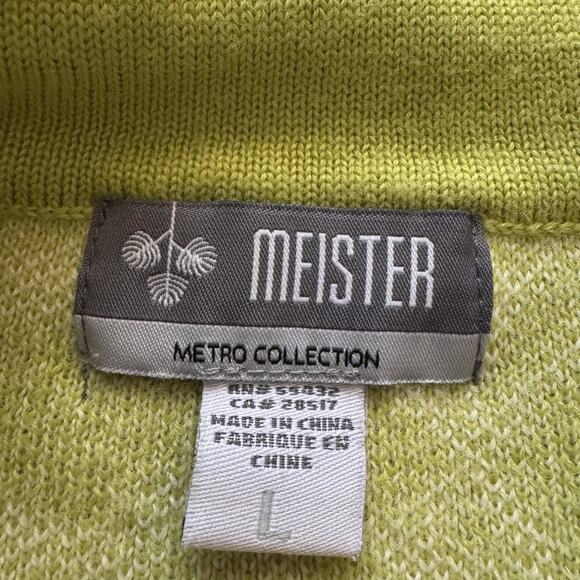 Meister Wool Blend Floral Sweater Women's Sz Medium Large Green All over Print - Picture 10 of 13